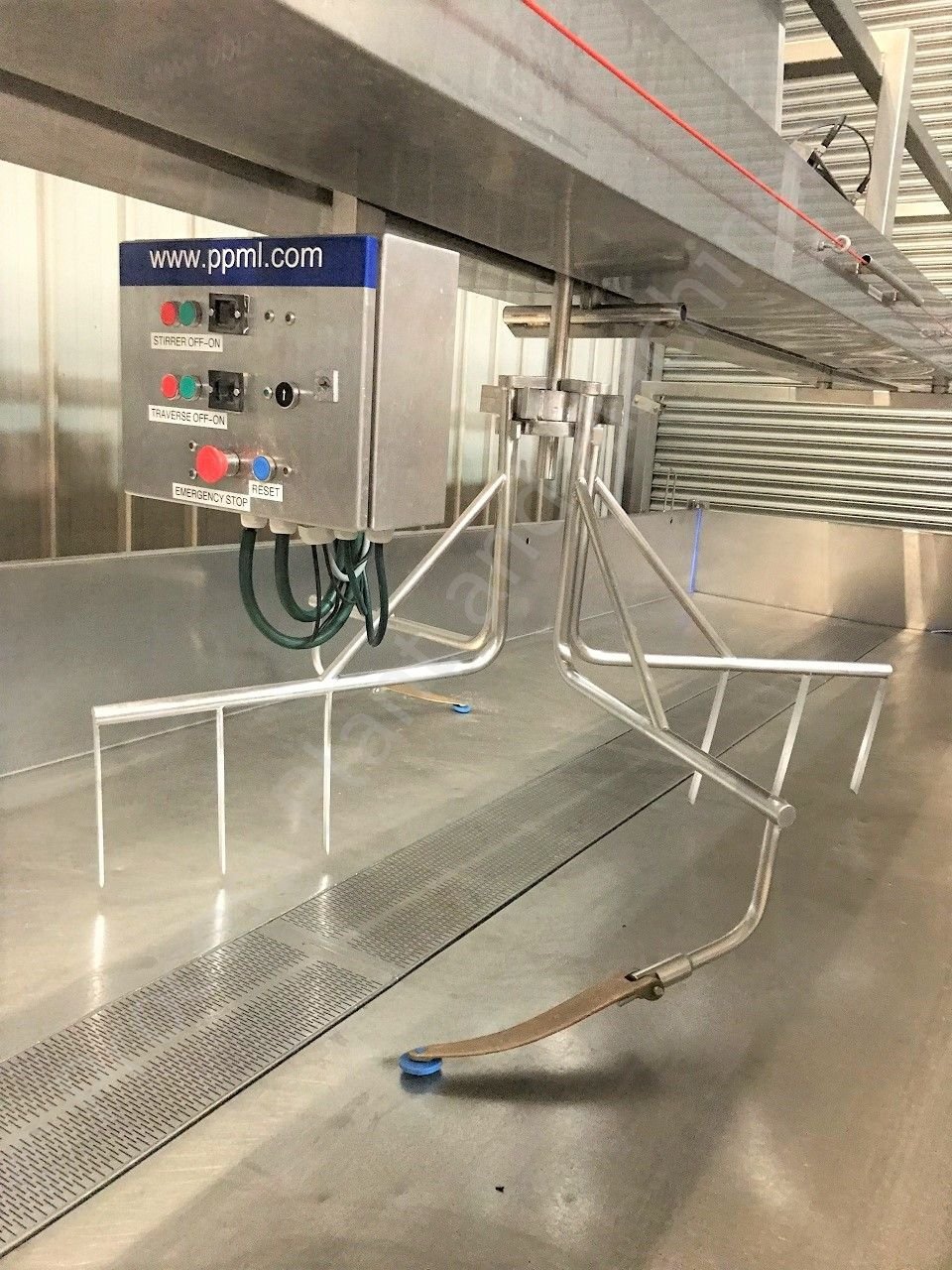 Used 8,500 Ltr GEA Damrow Stainless Steel Cheese/Curd Draining Table